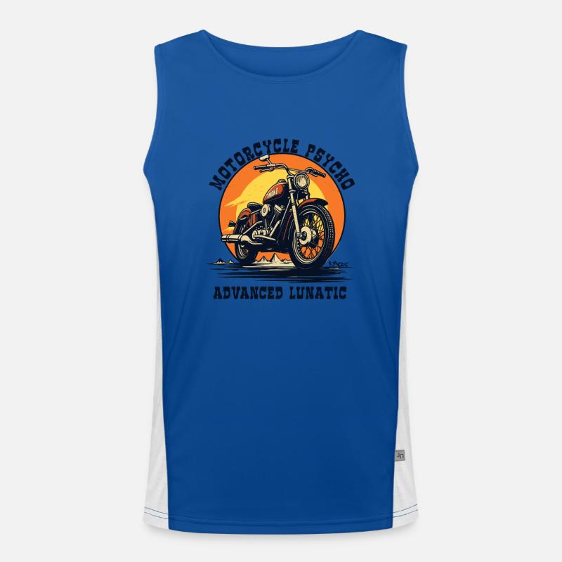 Advanced Insane Motorcycle Psycho Men's Functional Contrast Tank Top 