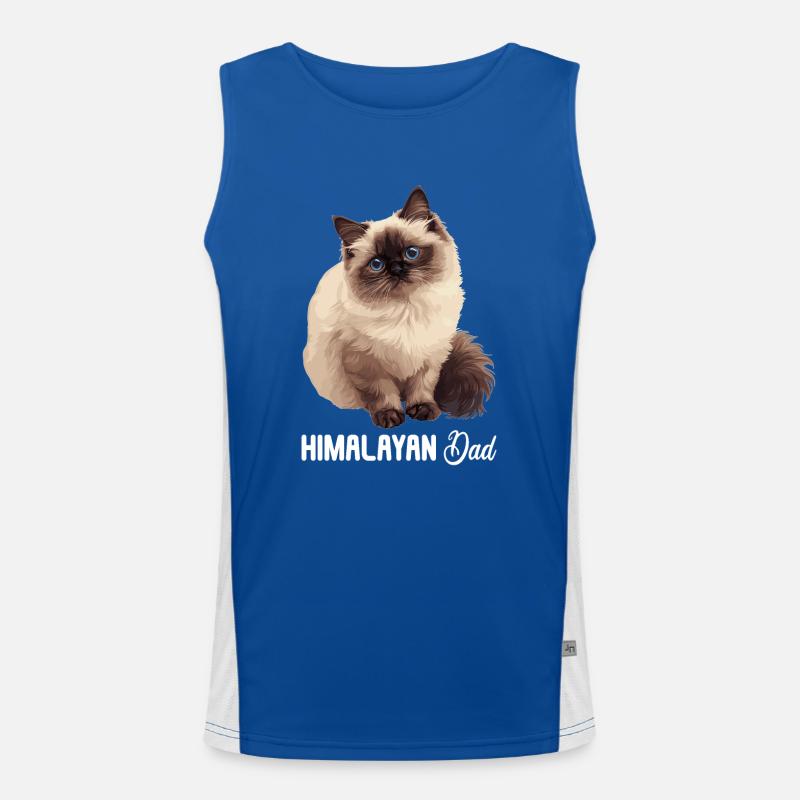 Himalayan Cat Colourpoint Katze Men's Functional Contrast Tank Top 