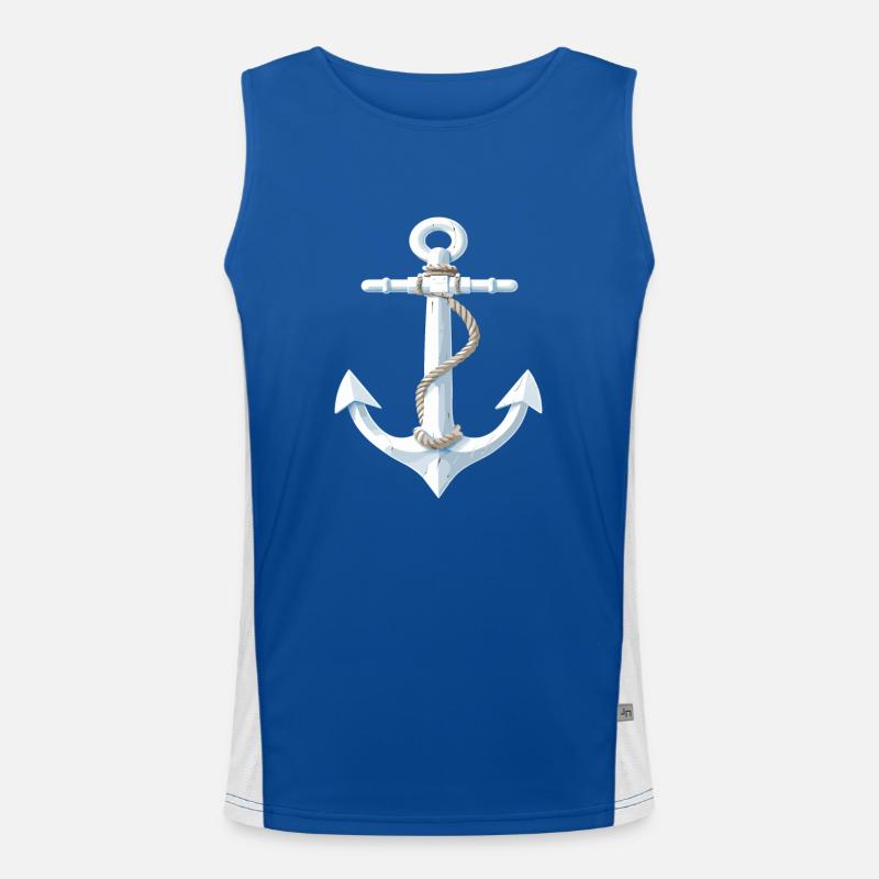 Conception d’ancre cool Débardeur respirant contrasté Homme 