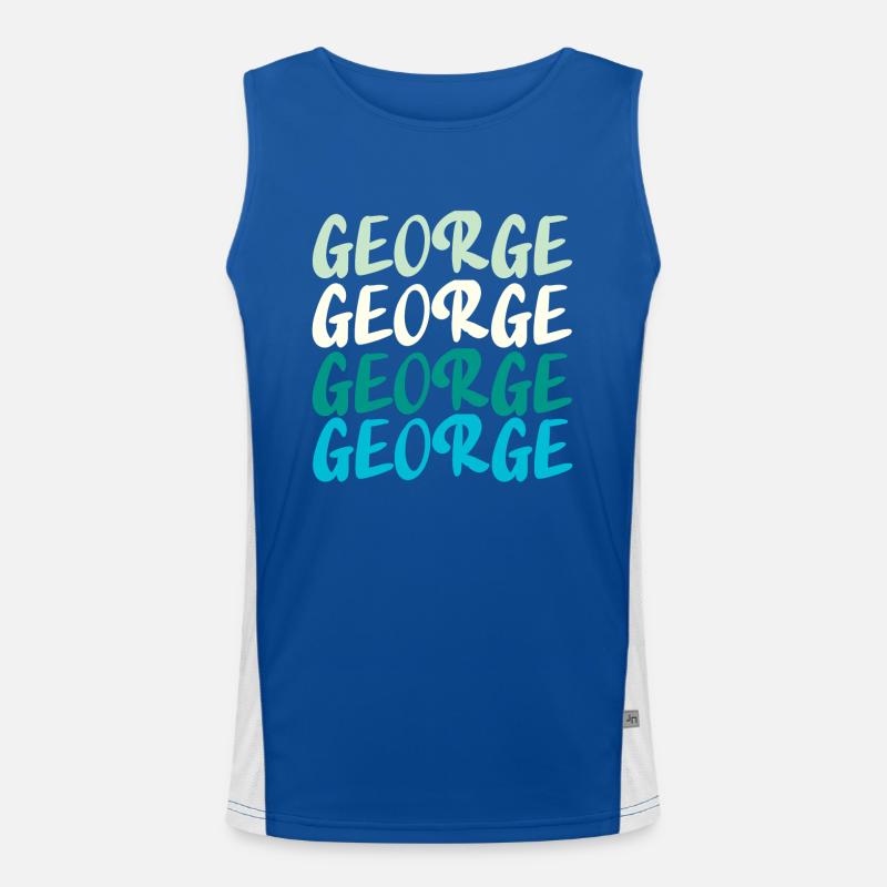 George Name Pastel de Pettern Débardeur respirant contrasté Homme 