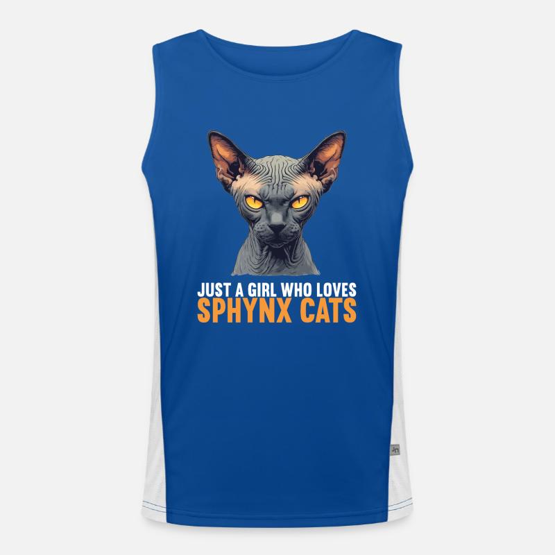 Sphynx Kitten Sphynx Cat Men's Functional Contrast Tank Top 