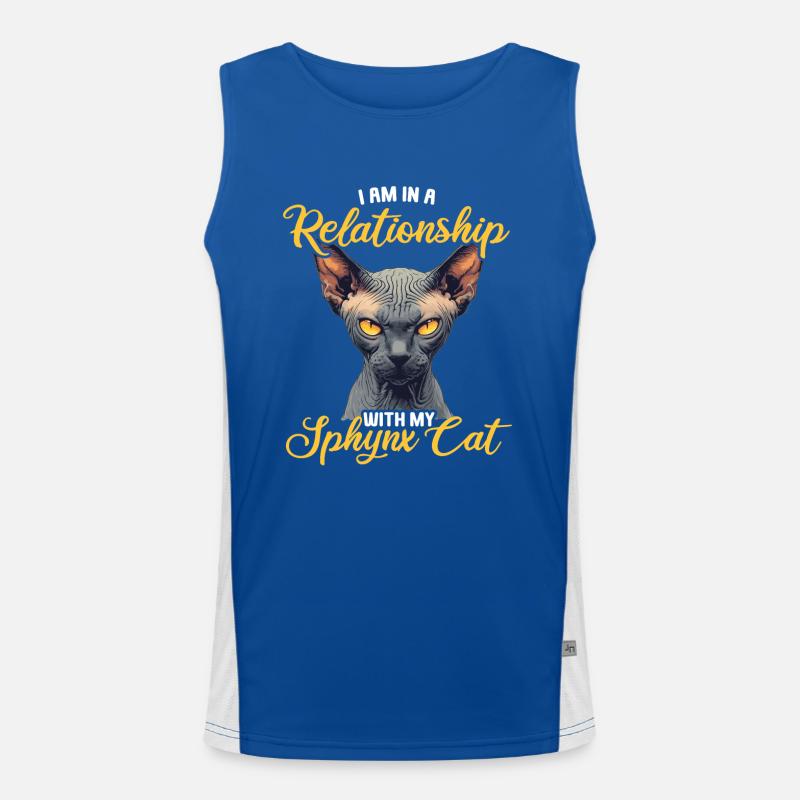 Sphynx Kitten Sphynx Cat Men's Functional Contrast Tank Top 