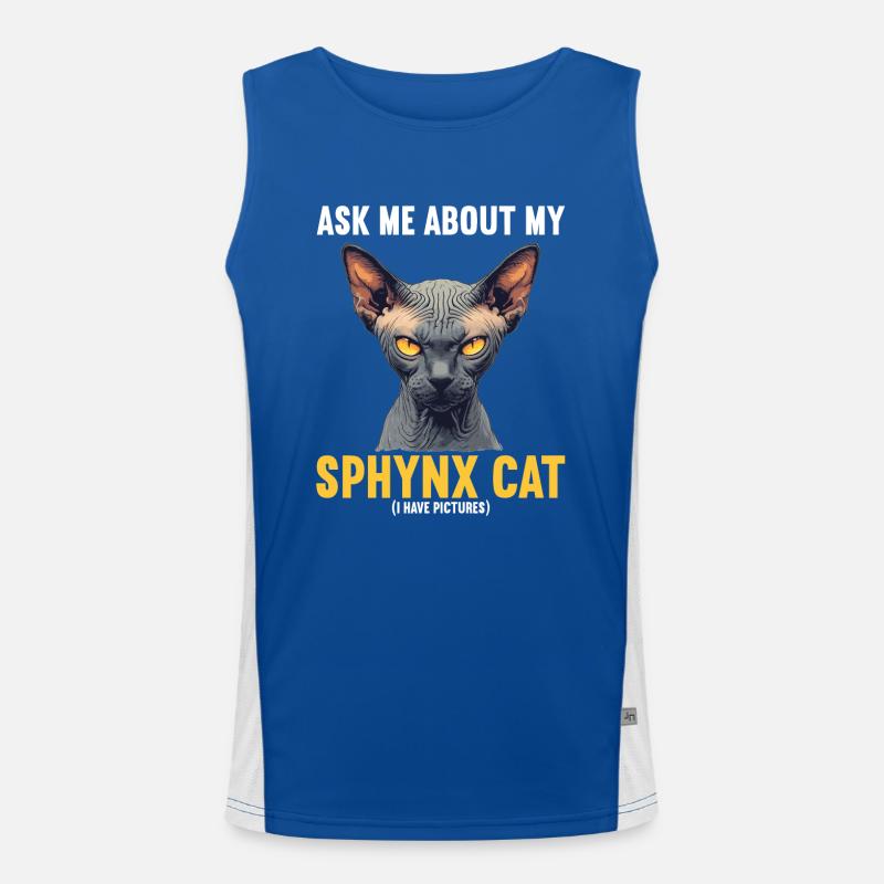 Sphynx Kitten Sphynx Cat Men's Functional Contrast Tank Top 