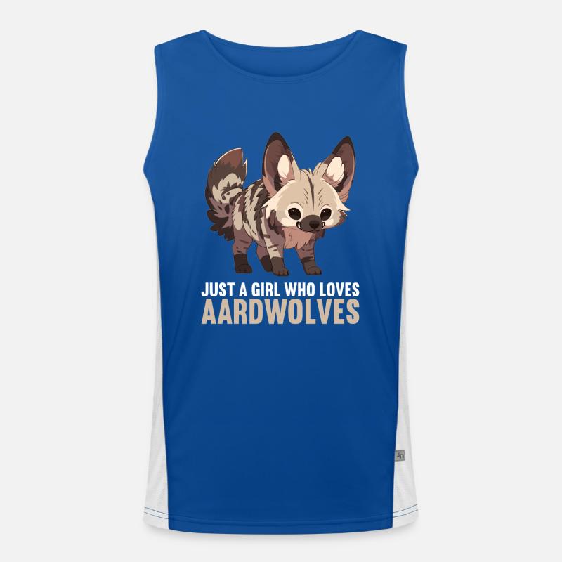 Aardwolves Aardwolf - Men's Functional Contrast Tank Top  - royal/white