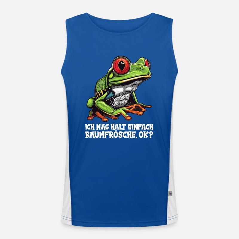 Rainette Baumfrösche Baumfrosch Débardeur respirant contrasté Homme 