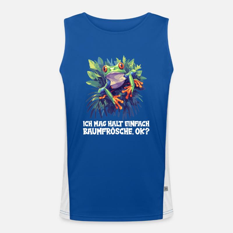 Tree Frog Baumfrösche Baumfrosch Men's Functional Contrast Tank Top 