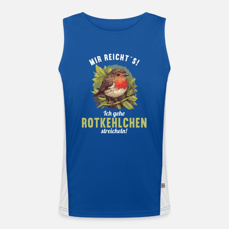 Robin Rotkehlchen Funktionelles Kontrast-Tank Top für Männer 