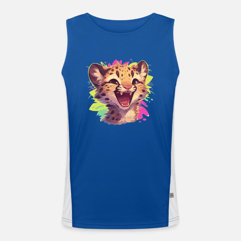 Léopard léopard Débardeur respirant contrasté Homme 