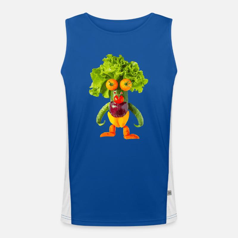 Vegetables, Monster Men's Functional Contrast Tank Top 
