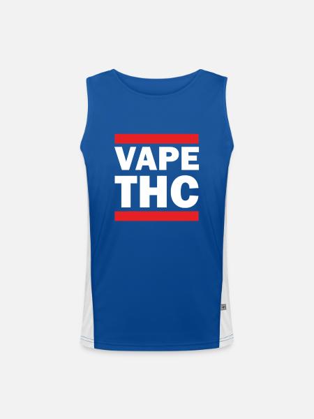 Vape THC White - Men's Functional Contrast Tank Top - royal/white