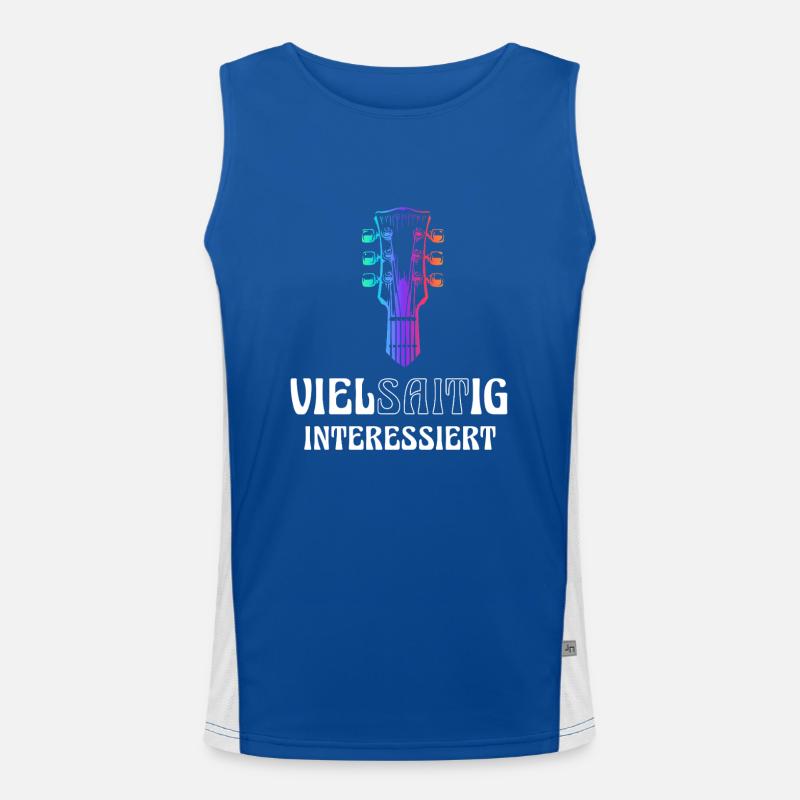 Guitar multi-stringed interested Men's Functional Contrast Tank Top 