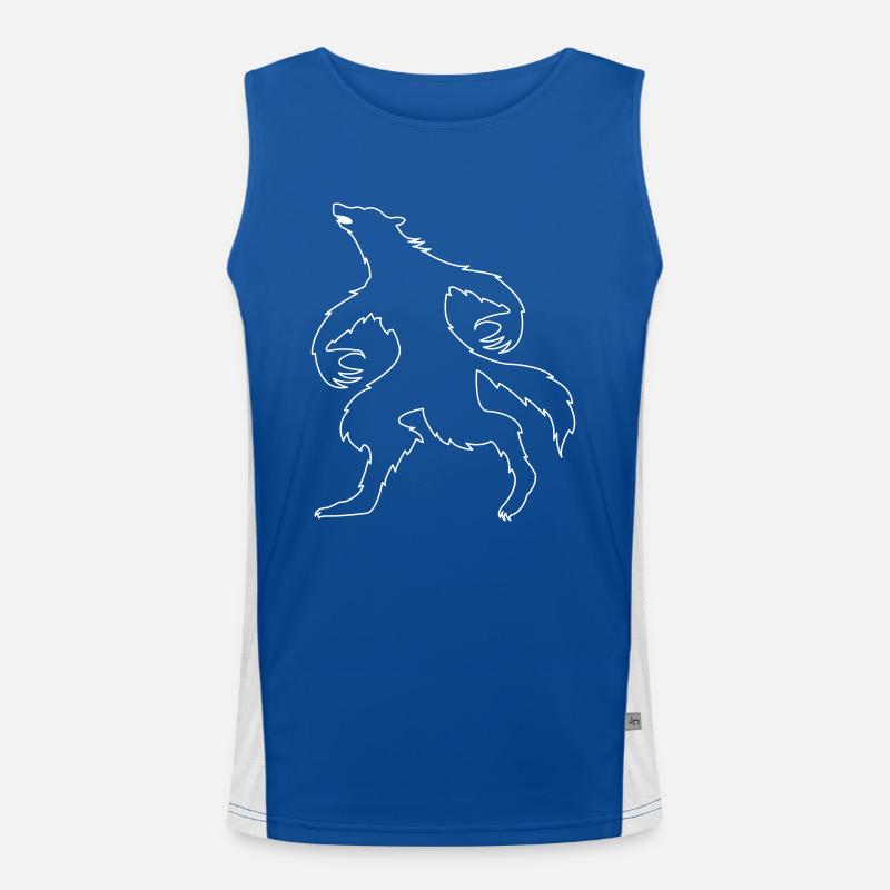 werwolf Funktionelles Kontrast-Tank Top für Männer 