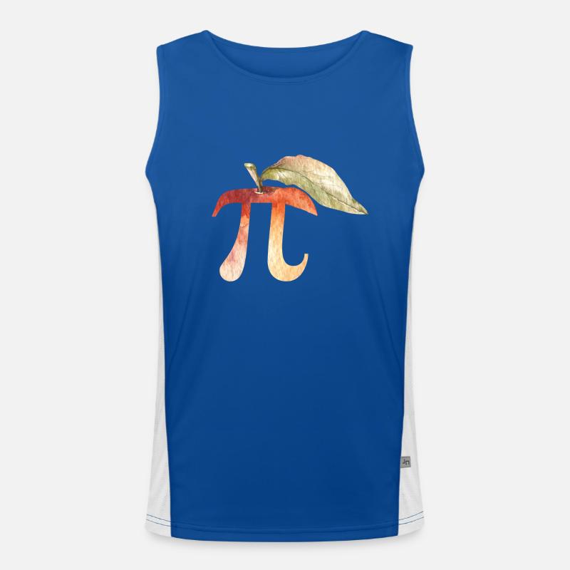 Cadeaux de science de maths de Pi jour, signe de Pi. Amants de maths Débardeur respirant contrasté Homme 