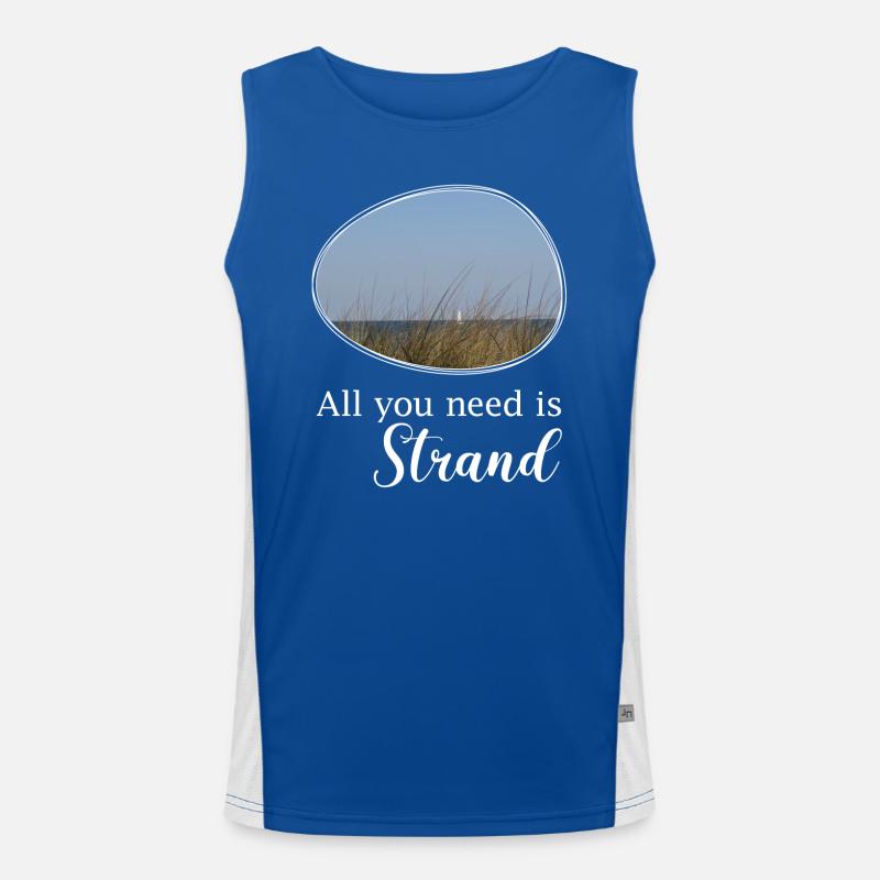 All you need is Strand Funktionelles Kontrast-Tank Top für Männer 