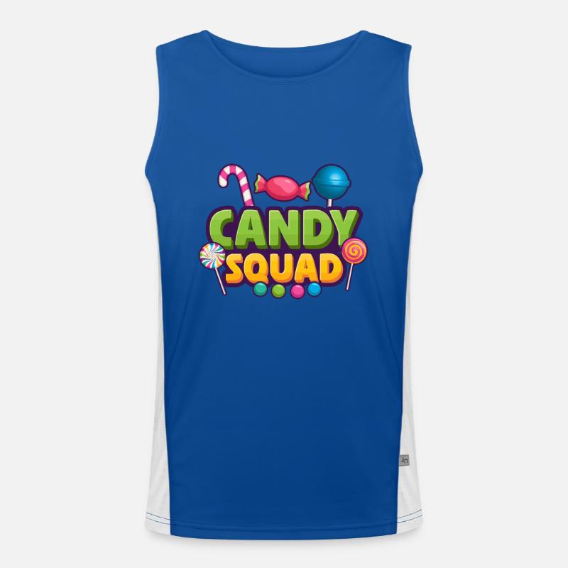 Candy Squad Candy Candies Men's Functional Contrast Tank Top 
