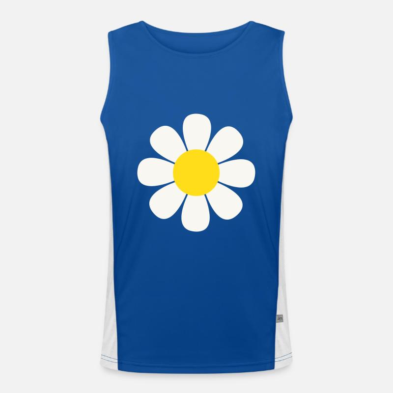 Gänseblümchen Blume Daisy Flower Funktionelles Kontrast-Tank Top für Männer 