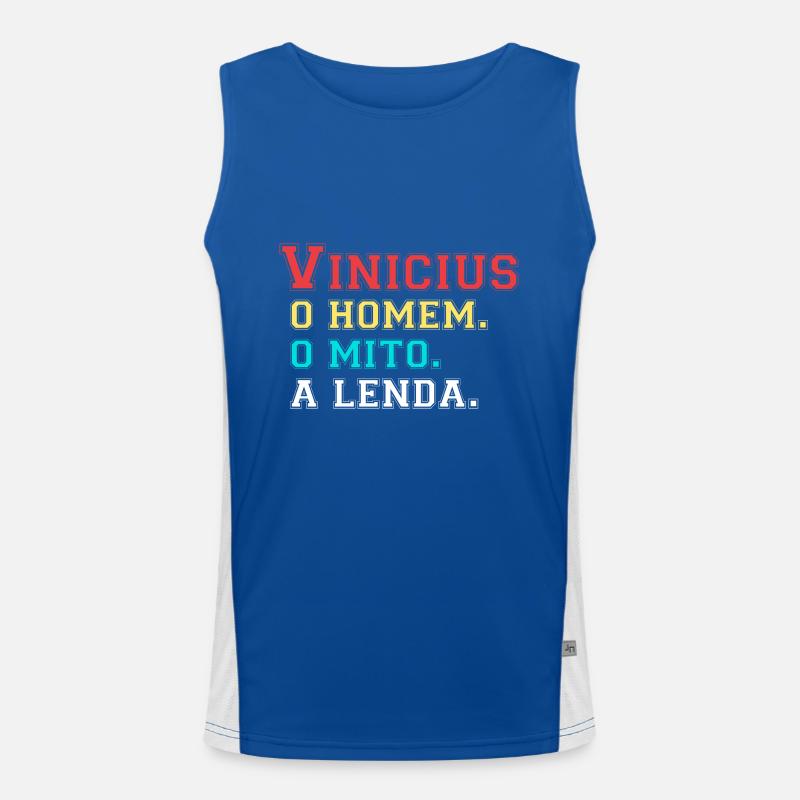 Vinicius - Eine Lenda Funktionelles Kontrast-Tank Top für Männer 