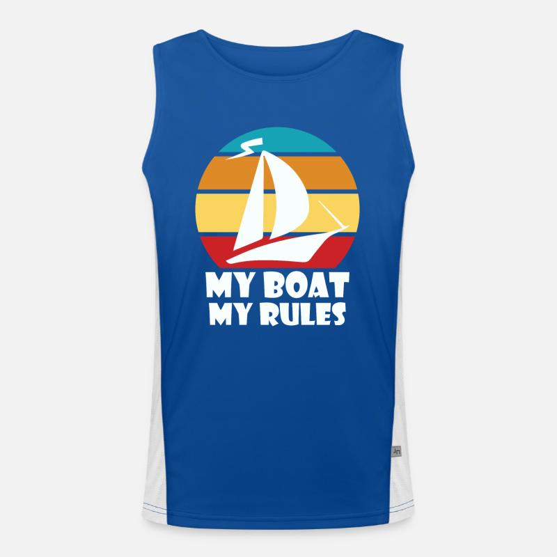 Mon bateau Mes règles Débardeur respirant contrasté Homme 