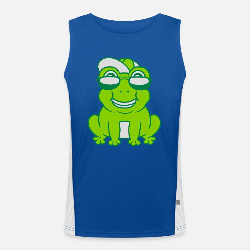 Cooler kleiner Frosch Junge Funktionelles Kontrast-Tank Top für Männer 
