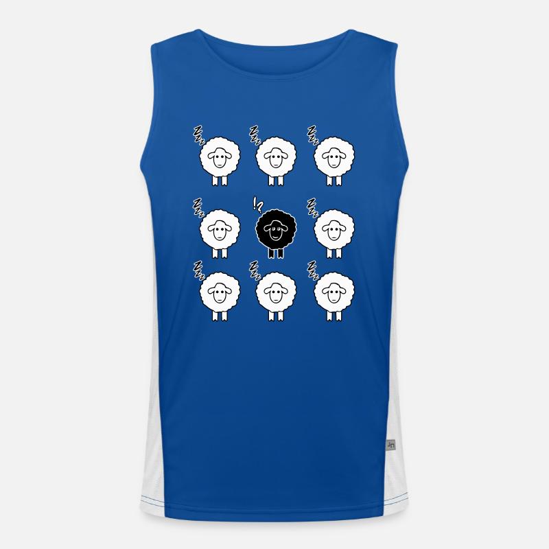 Black sheep Men's Functional Contrast Tank Top 