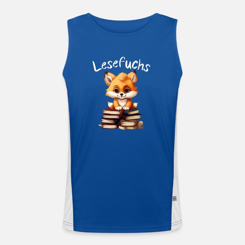 Reading fox Men's Functional Contrast Tank Top 
