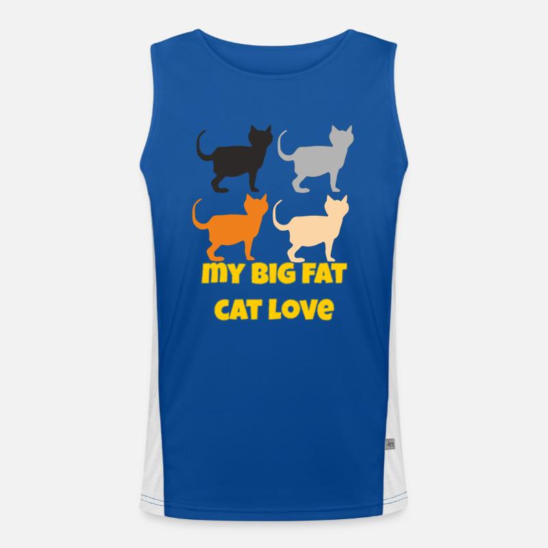 Mon gros chat gras Débardeur respirant contrasté Homme 