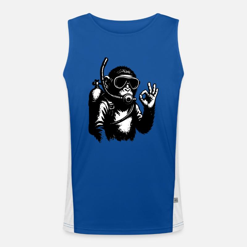 Diving Monkey Diving Men's Functional Contrast Tank Top 