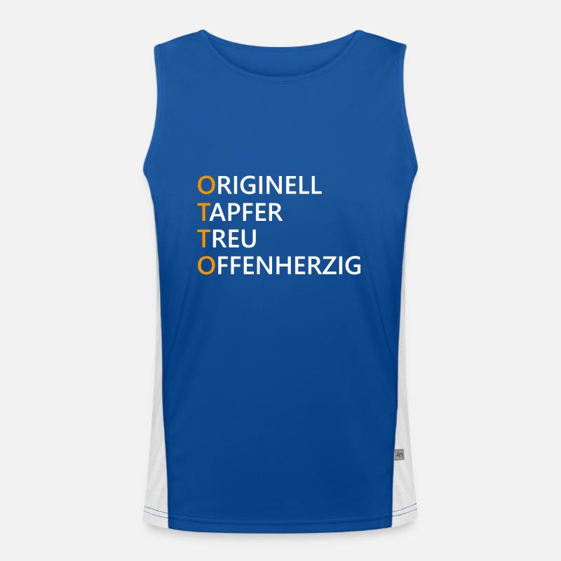 Otto Name Geschenk Funktionelles Kontrast-Tank Top für Männer 