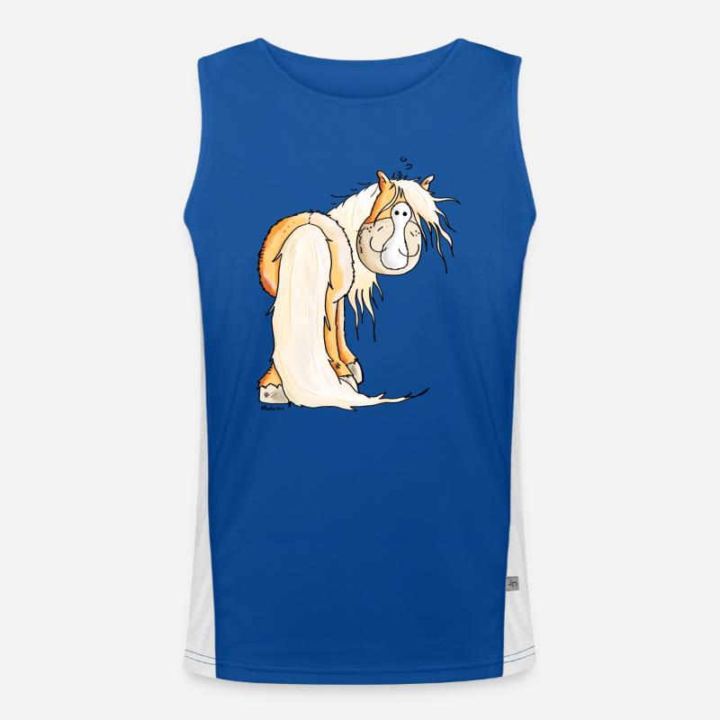 Funny Haflinger Men's Functional Contrast Tank Top 