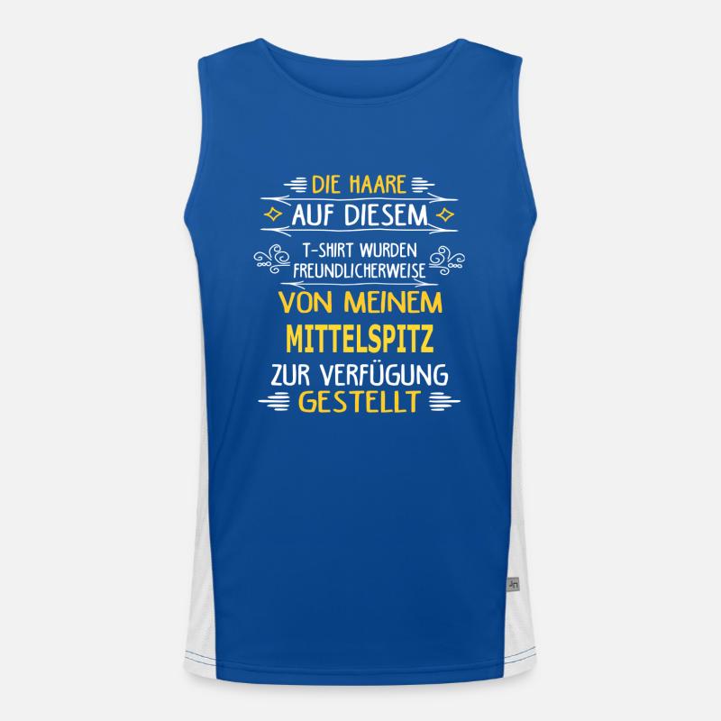 MITTELSPITZ Funktionelles Kontrast-Tank Top für Männer 