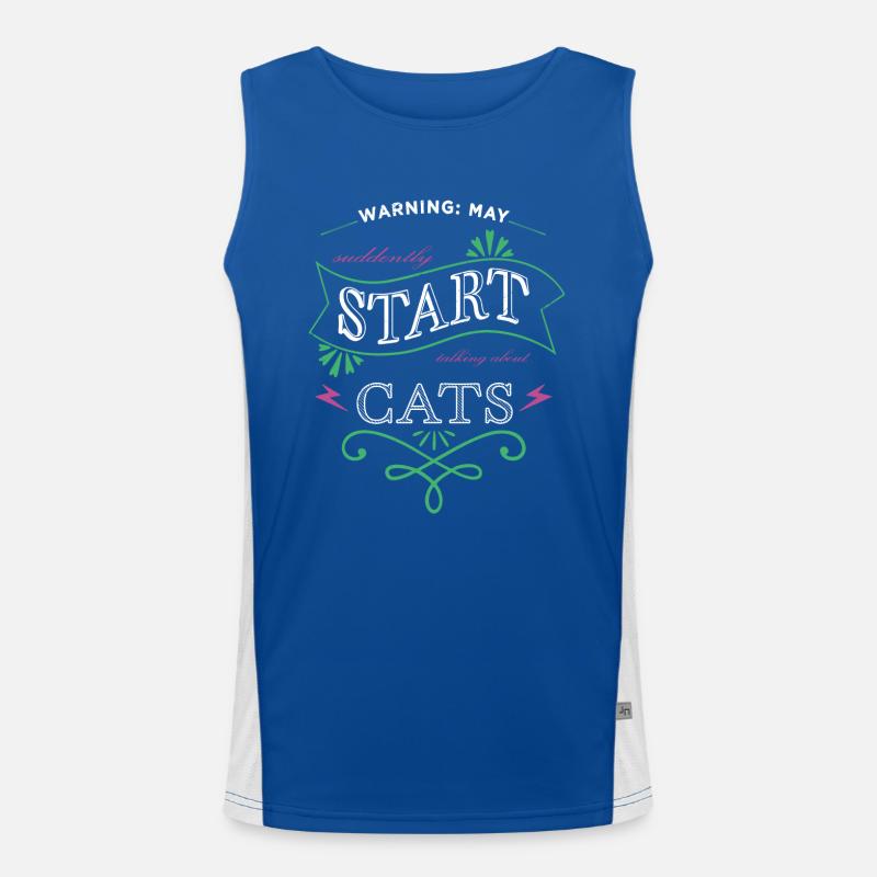 avogato rainbow cat present bow tie statement Funktionelles Kontrast-Tank Top für Männer 