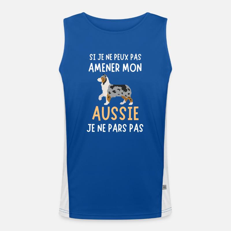 Berger australien aussie Débardeur respirant contrasté Homme 