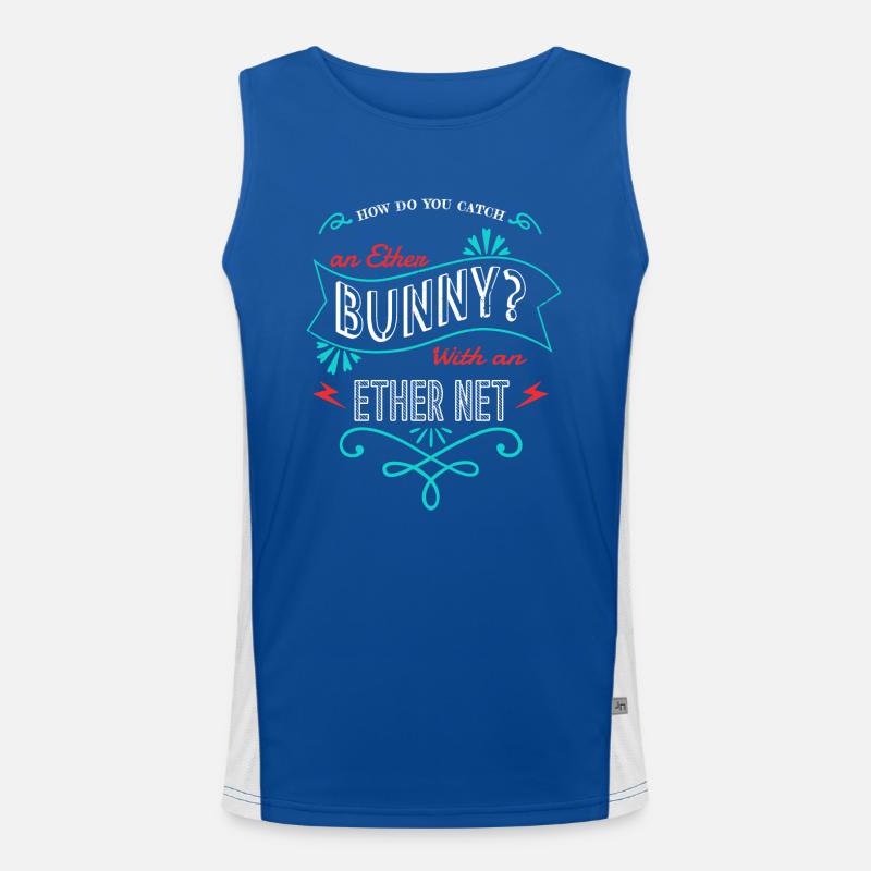 birthday present encrypt funny codes jokes Men's Functional Contrast Tank Top 