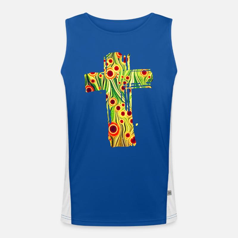 kreuz 11 e 110 Funktionelles Kontrast-Tank Top für Männer 