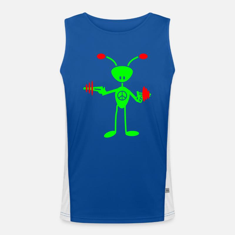 Peace Funktionelles Kontrast-Tank Top für Männer 