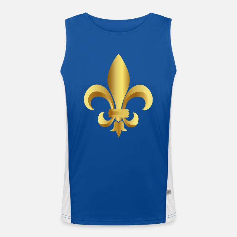 Fleur-de-lis Funktionel kontrast tanktop til herrer 