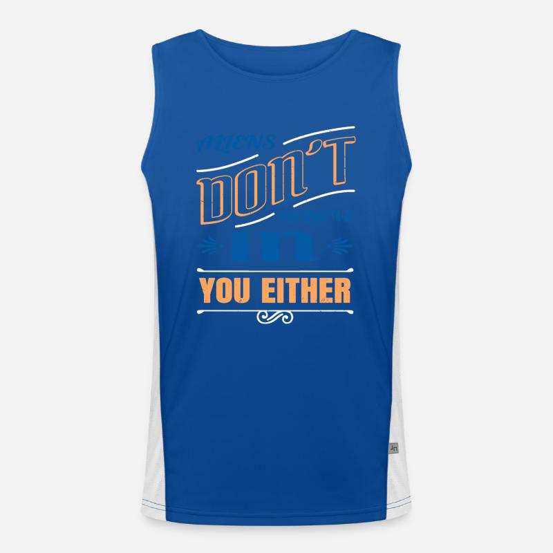 alien abduction ancient egyptian funny jokes Funktionelles Kontrast-Tank Top für Männer 