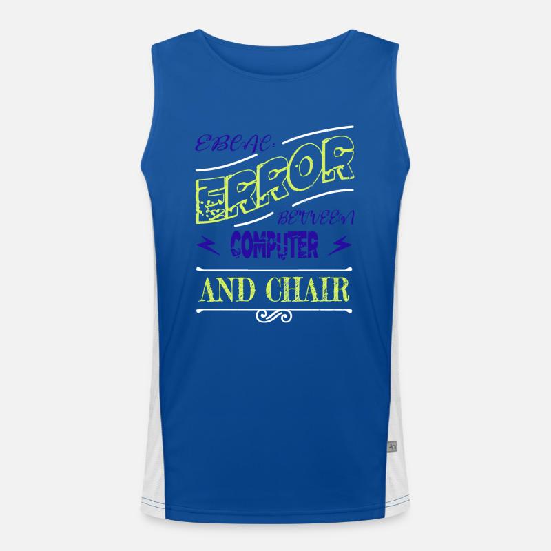 Analyste Present Idea Hacker Informatique Débardeur respirant contrasté Homme 