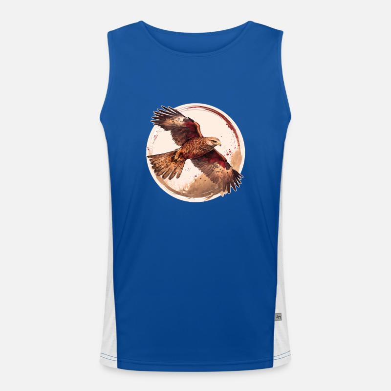 Rotmilan Greifvogel Funktionelles Kontrast-Tank Top für Männer 