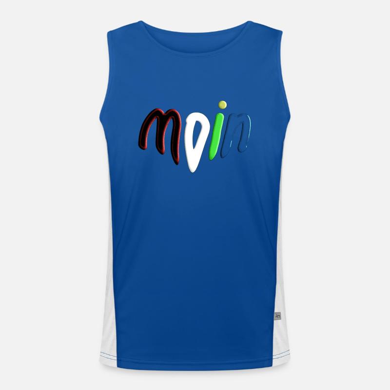 moin 16 Funktionelles Kontrast-Tank Top für Männer 