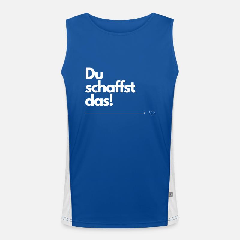 Du schaffst das! Funktionelles Kontrast-Tank Top für Männer 