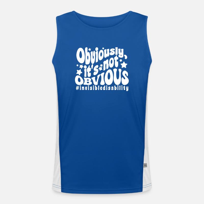 Invisible disability Men's Functional Contrast Tank Top 