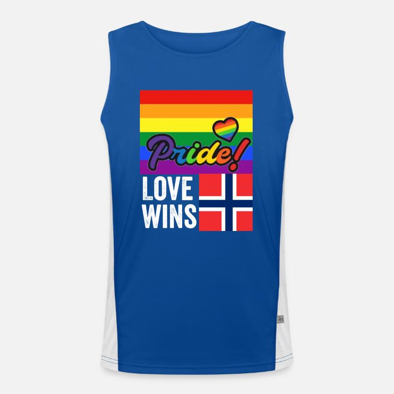 Oslo Pride Men's Functional Contrast Tank Top 