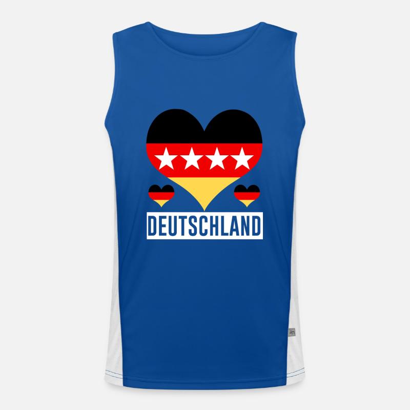 Deutschland Funktionelles Kontrast-Tank Top für Männer 