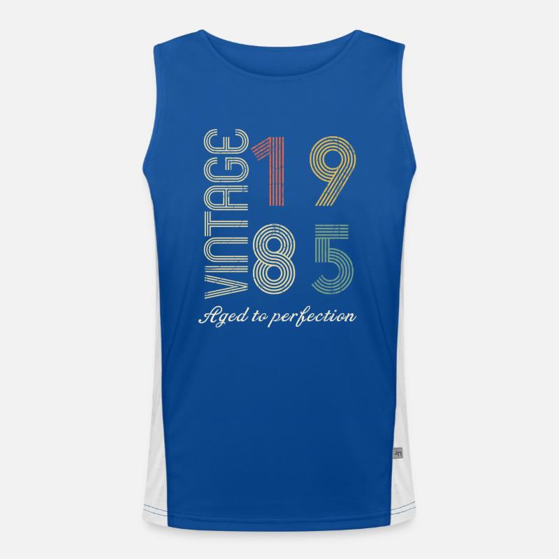 39th Birthday Gift - 1985 Men's Functional Contrast Tank Top 