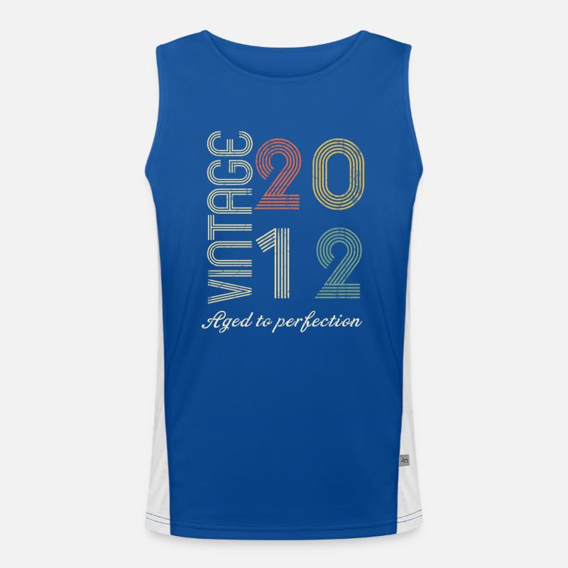 Geschenk zum 12-jährigen Jubiläum - 2012 Funktionelles Kontrast-Tank Top für Männer 