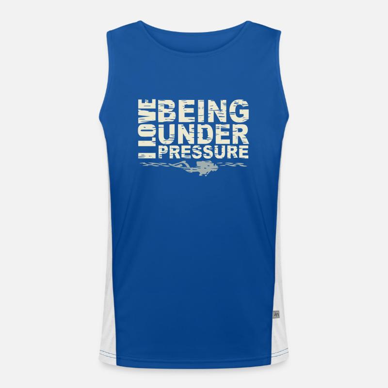 Under Pressure Funktionelles Kontrast-Tank Top für Männer 