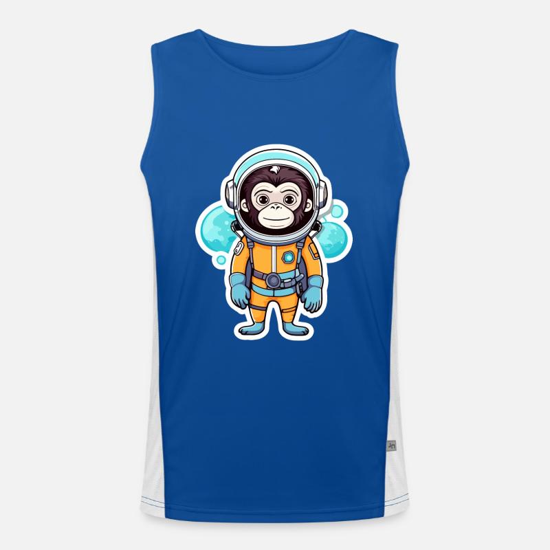 Illustration d’astronaute singe Débardeur respirant contrasté Homme 