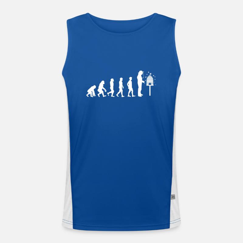 cadeau T-shirt - Apiculteurs Evolution Débardeur respirant contrasté Homme 