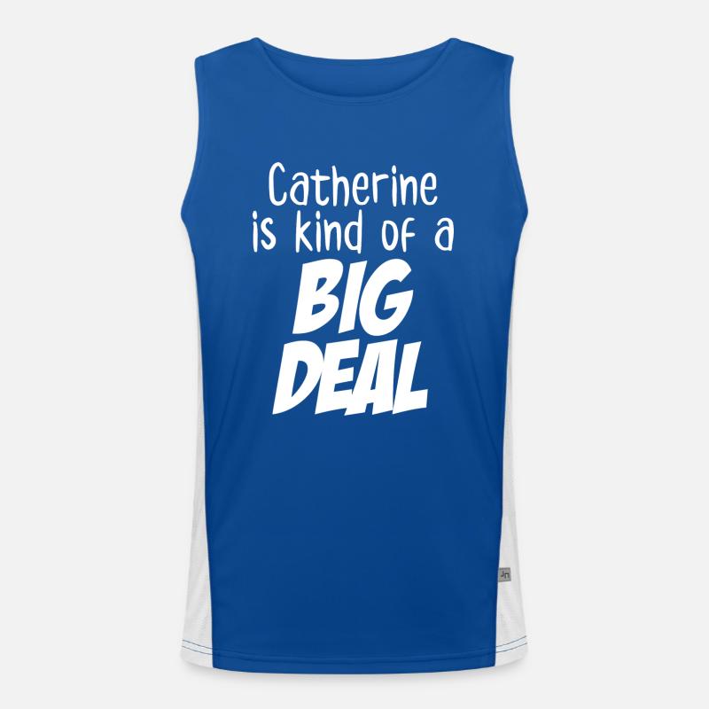 Catherine ist eine große Sache Funktionelles Kontrast-Tank Top für Männer 